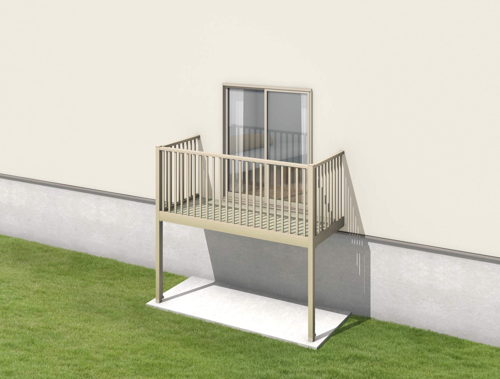 三協アルミの「オルネ(柱建て式 ショートタイプ〈たて太格子〉)」