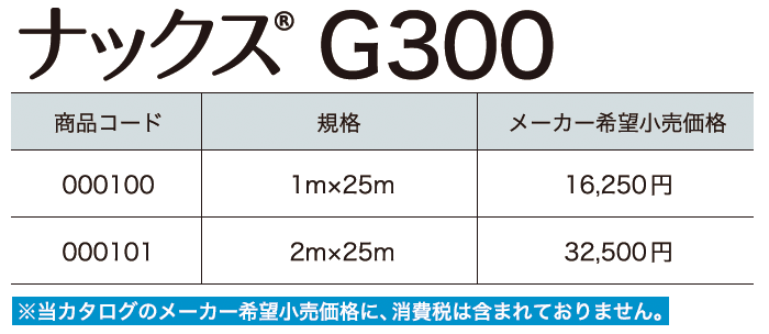 ナックス®︎ G300【2024年版】_価格_1
