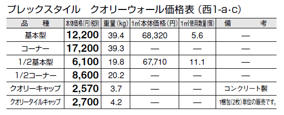 プレックスタイル クオリーウォール【2024年版】_価格_3