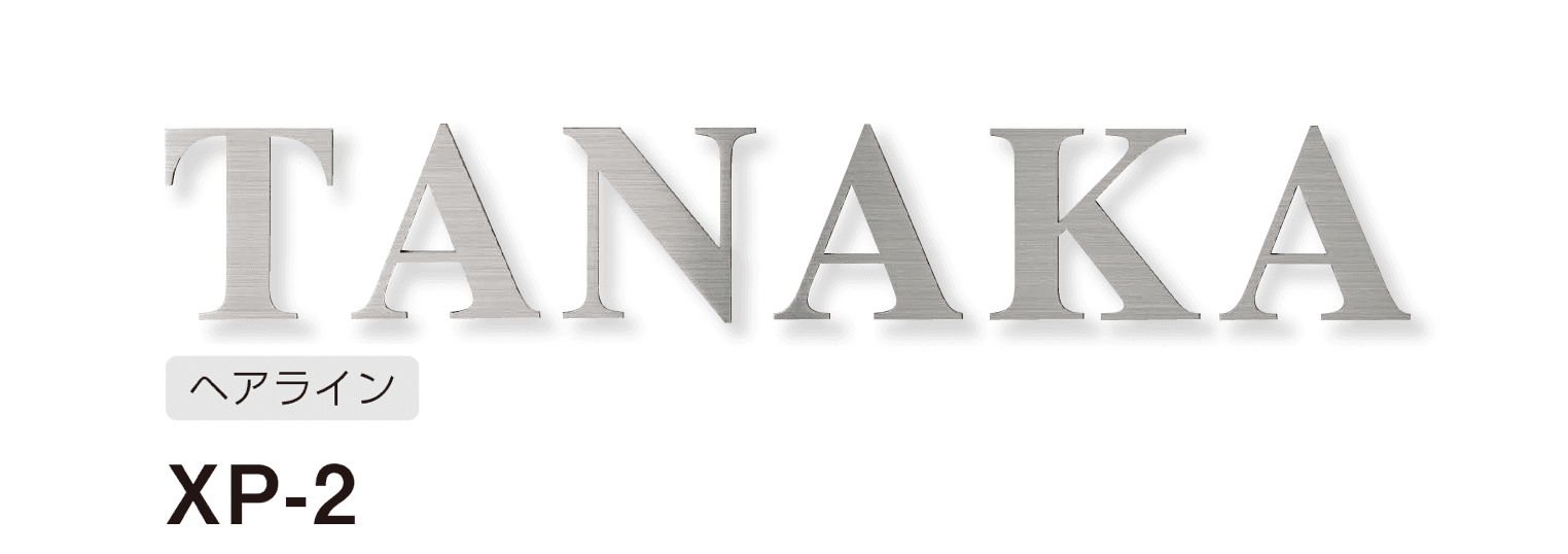 美濃クラフトの「プリモ ステンレス切文字表札」のサブ画像8