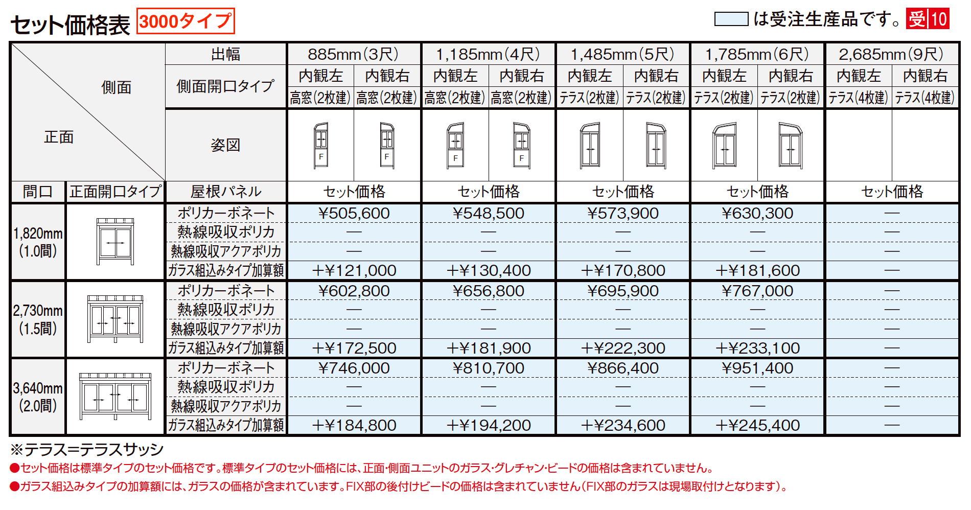 サニージュ R型 床納まり（ランマなし）関東間【2023年版】_価格_5