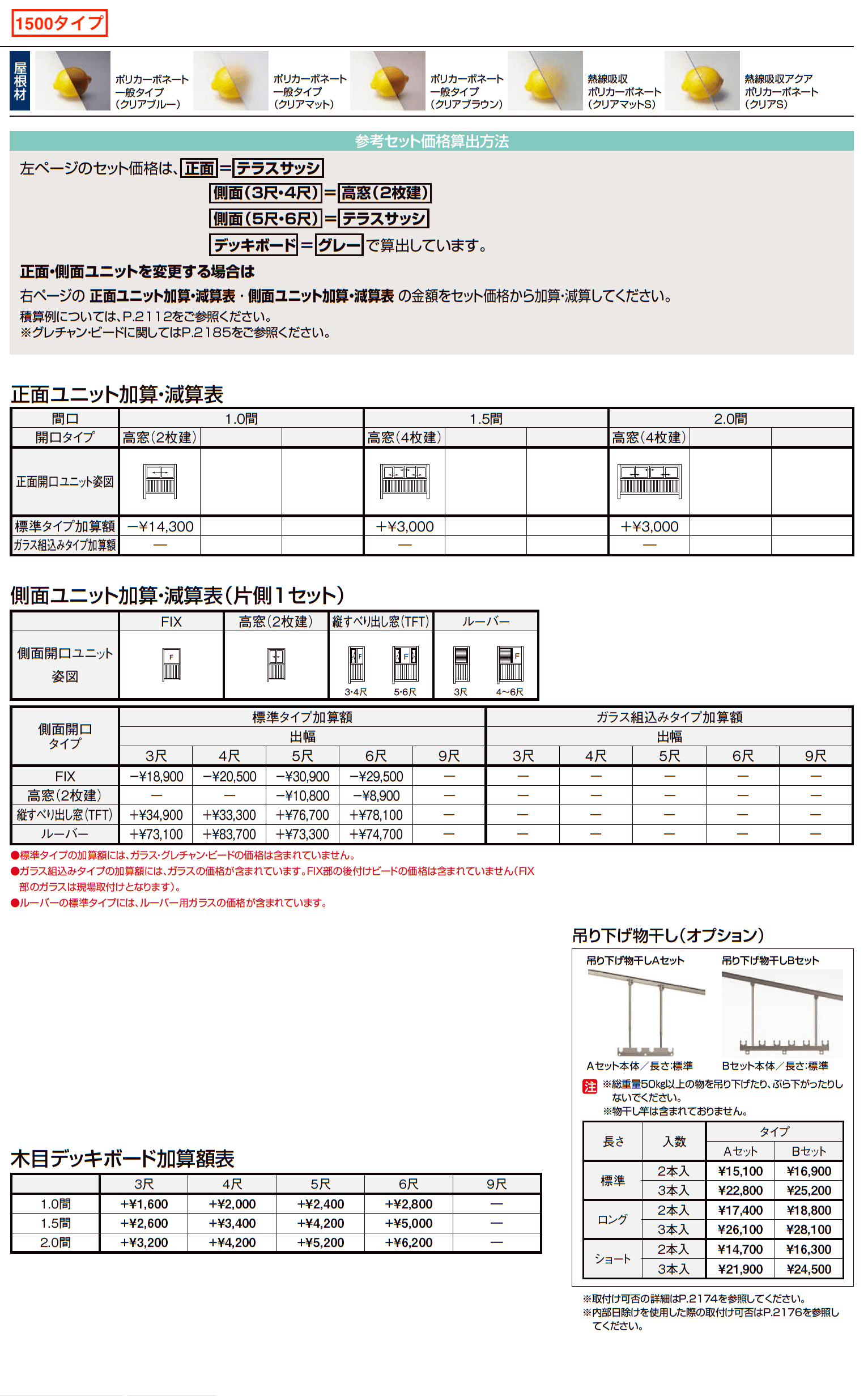 サニージュ R型 アルミバルコニー納まり（屋根置き式）関東間【2023年版】_価格_3