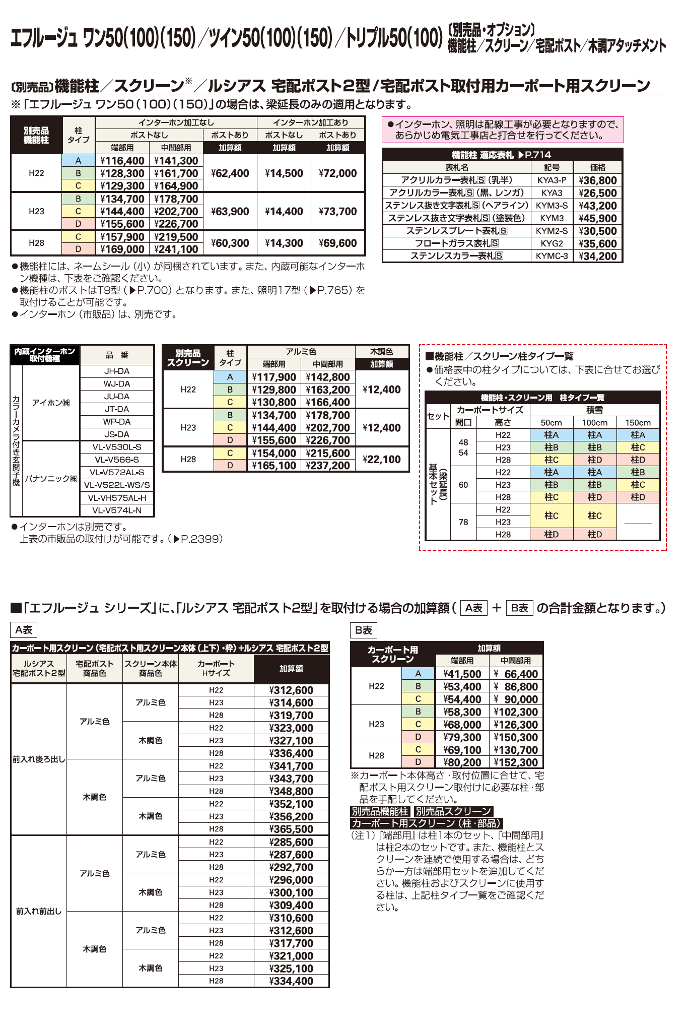 YKK AP エフルージュ  別売品-2（2023年版）3