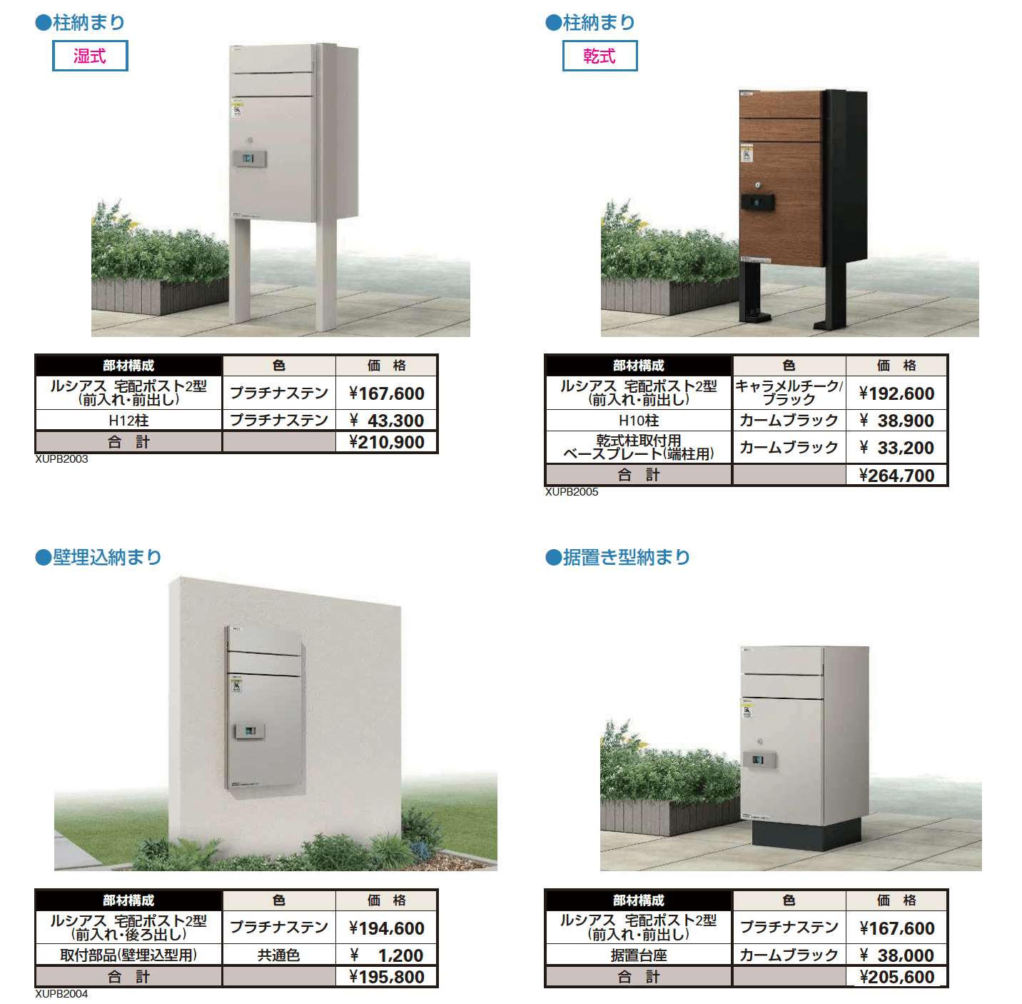 ルシアス 宅配ポスト2型【2023年版】_価格_2