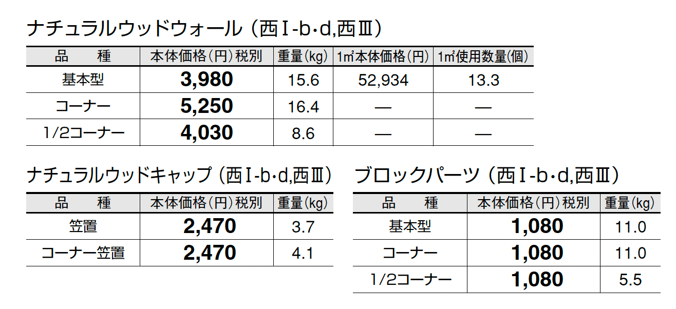 ナチュラルウッドウォール_価格_4