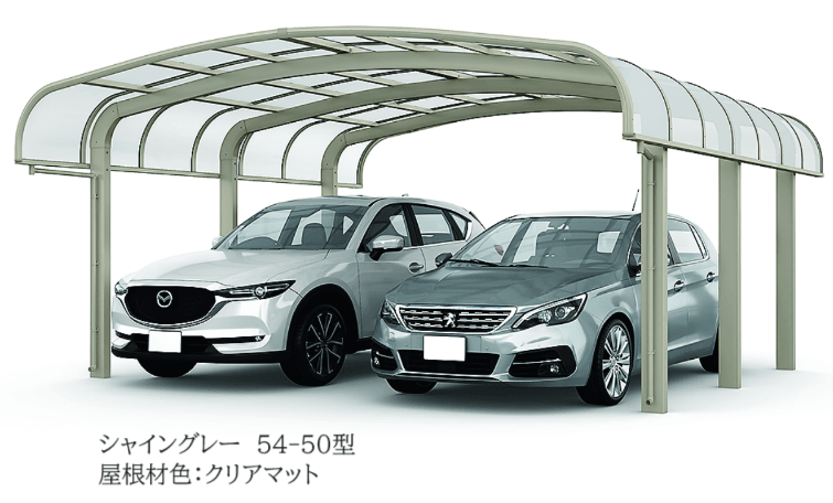 LIXILの「フーゴR 袖壁1500 2台用」のサブ画像2