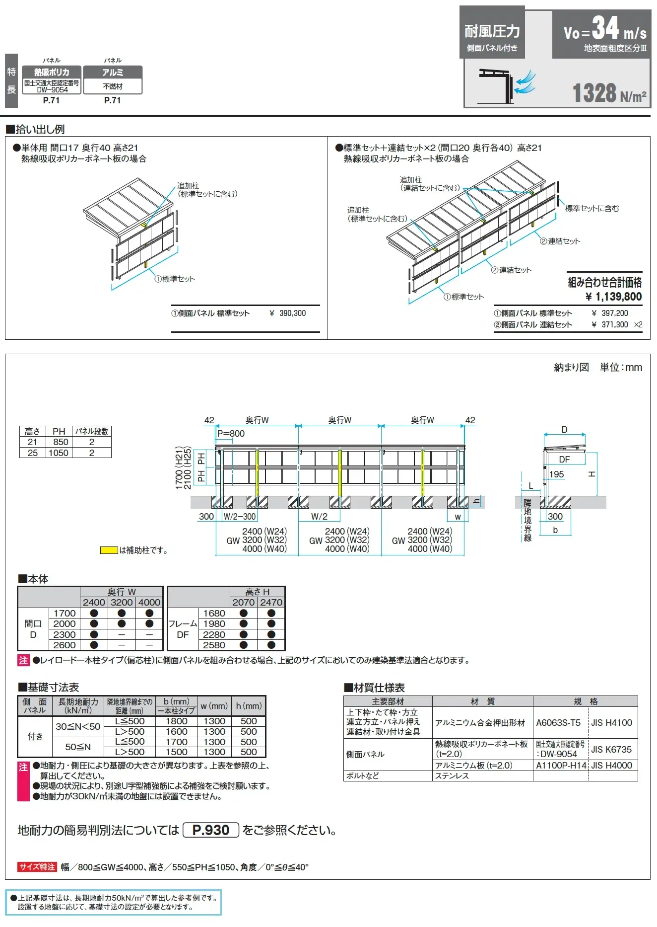 レイロード 一本柱タイプ(偏芯柱) 基本ユニット_価格_3