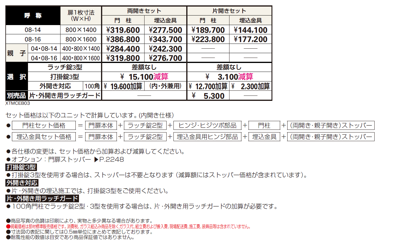 シャローネ 門扉EB03型【2024年版】_価格_1