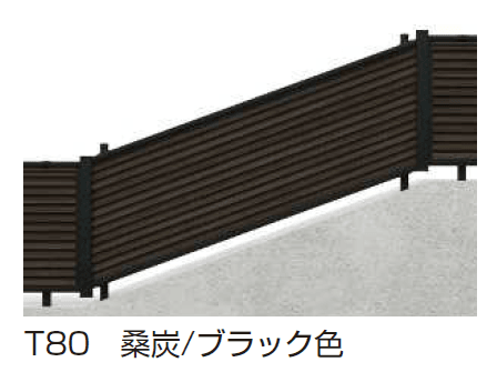 ルシアス フェンスYL1FK型 傾斜地用横ルーバー 【2024.6月発売】2
