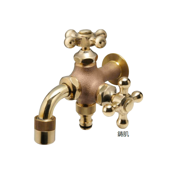 オンリーワンクラブの「ガーデニング二口水栓」のサブ画像1