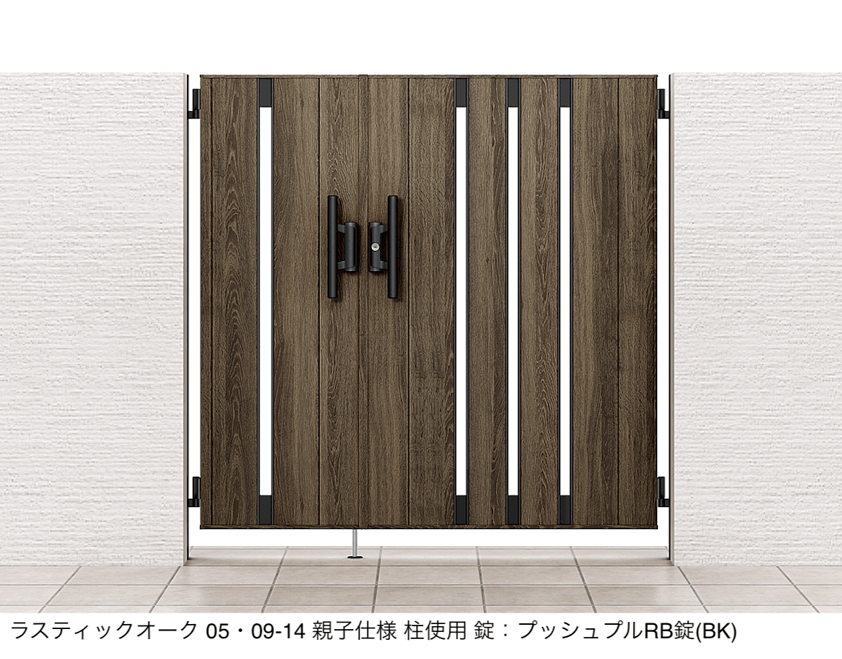 LIXILの「開き門扉AA TS1型(木調)」のサブ画像2