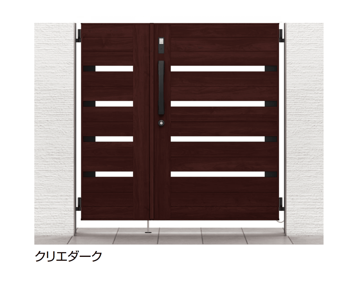 LIXILの「開き門扉AA スマートロックシステム FamiLock YS1型(木調)」のサブ画像2