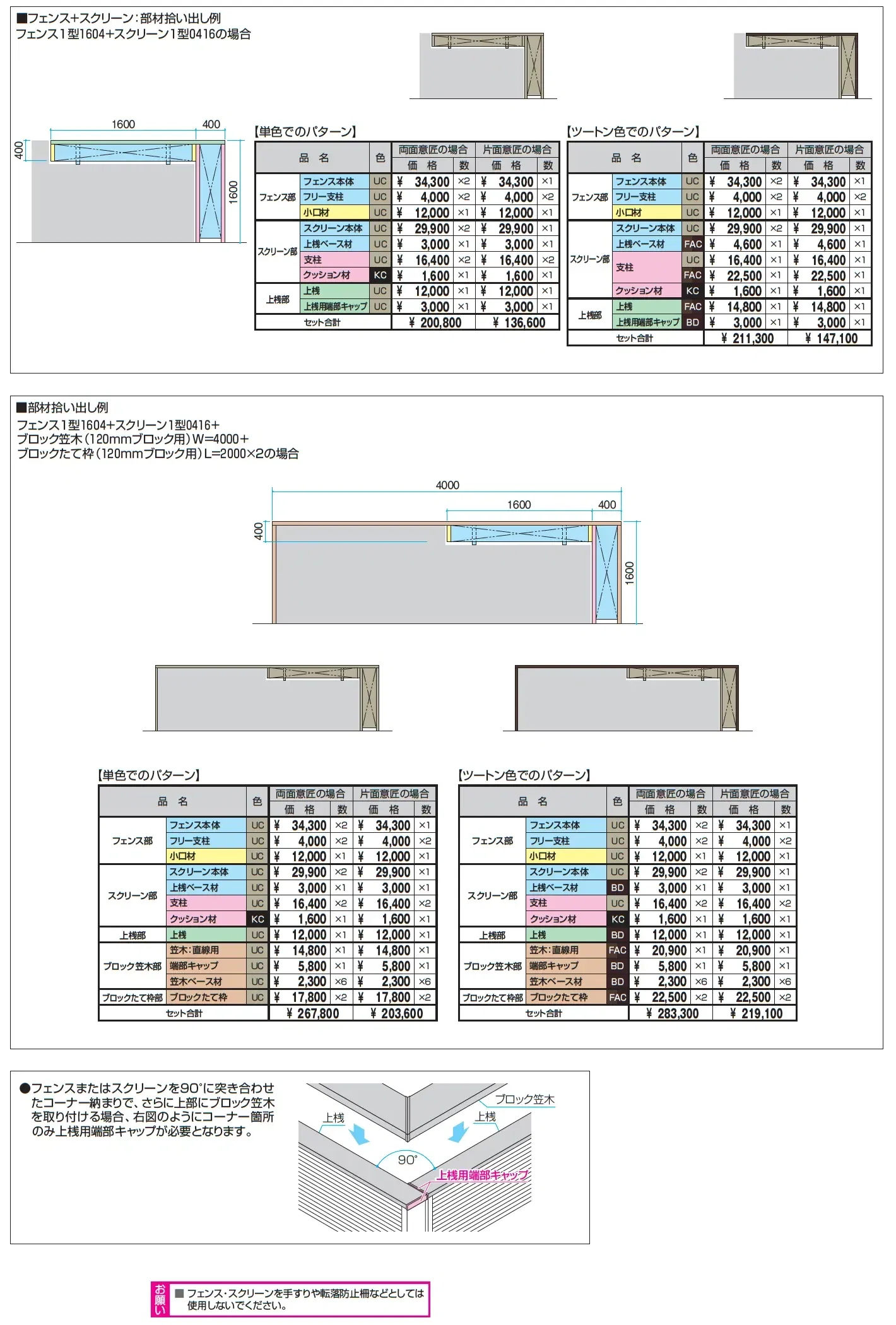フィオーレ/フェンス_価格_3