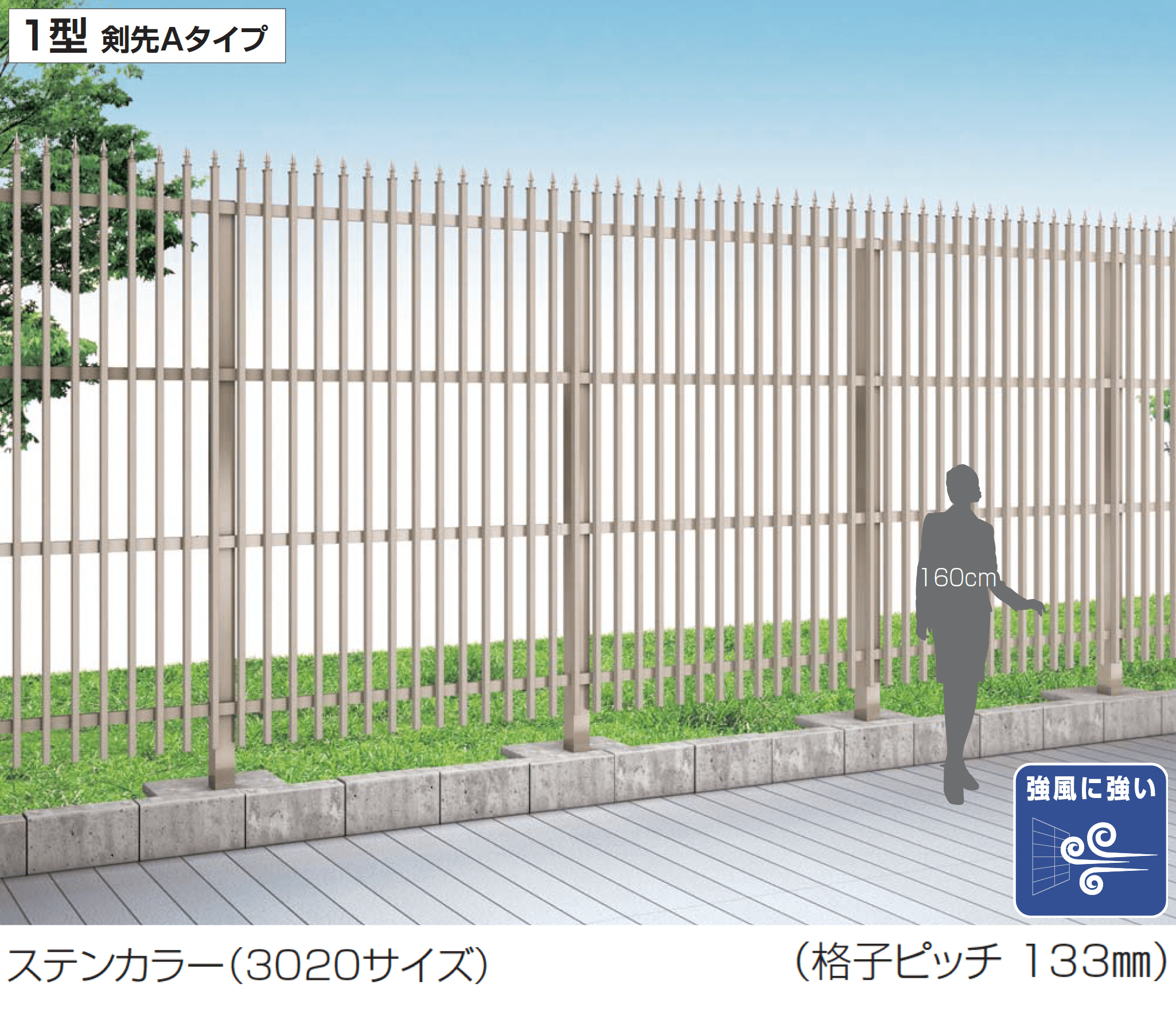 四国化成の「GTF1型(忍び返し・剣先タイプ)」