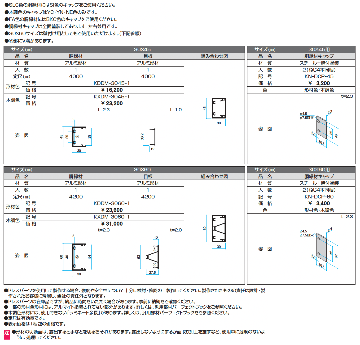 ドレスパーツ 胴縁材_価格_1
