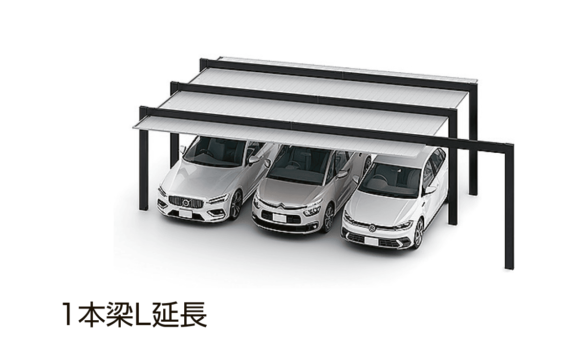 LIXILの「カーポートSC 3台用 梁延長」のサブ画像2