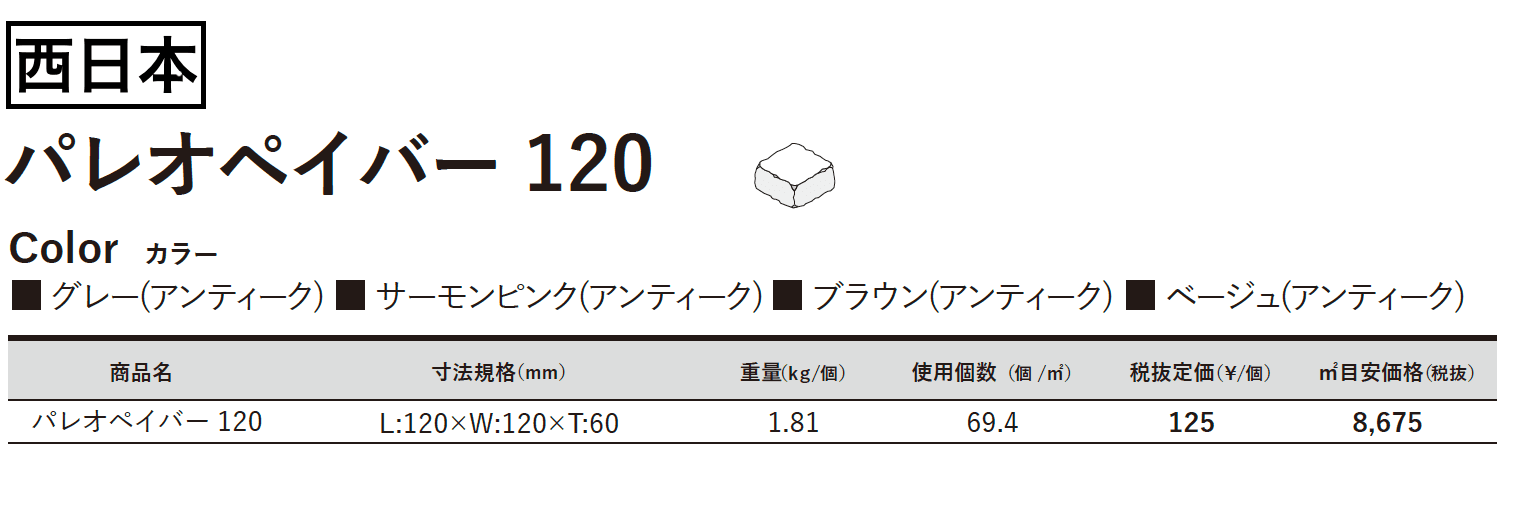 パレオペイバー120【2023年版】_価格_2
