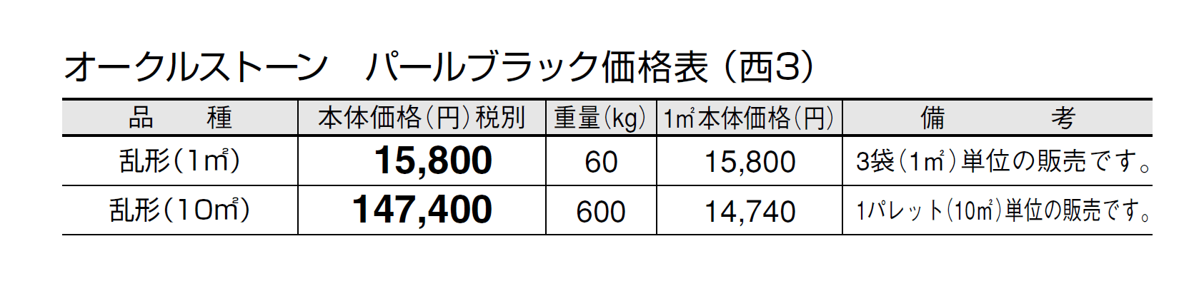 オークルストーン パールブラック【2024年版】_価格_5