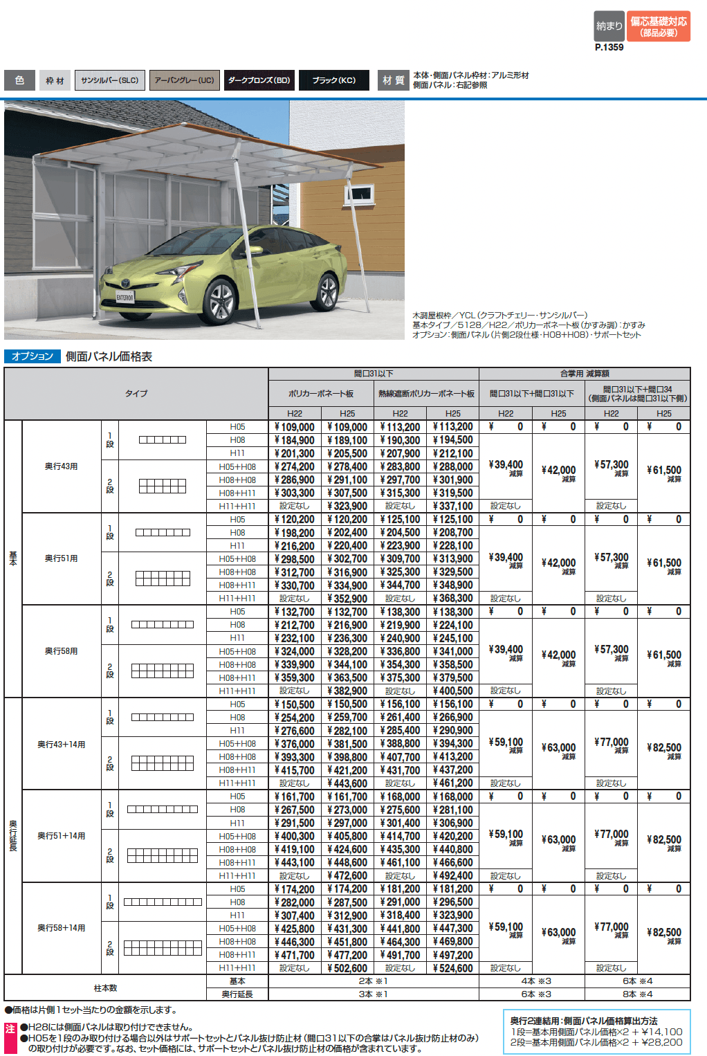 ニューマイリッシュ 通常勾配(奥行延長・合掌)_価格_4
