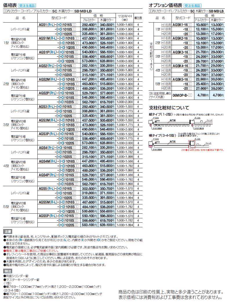 アレグリアTL袖門扉3型【2024年版】_価格_1