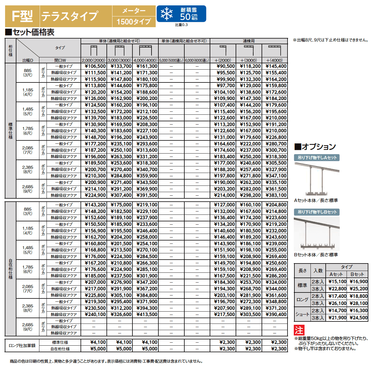 スピーネ F型 テラスタイプ メーター【2024年版】_価格_2