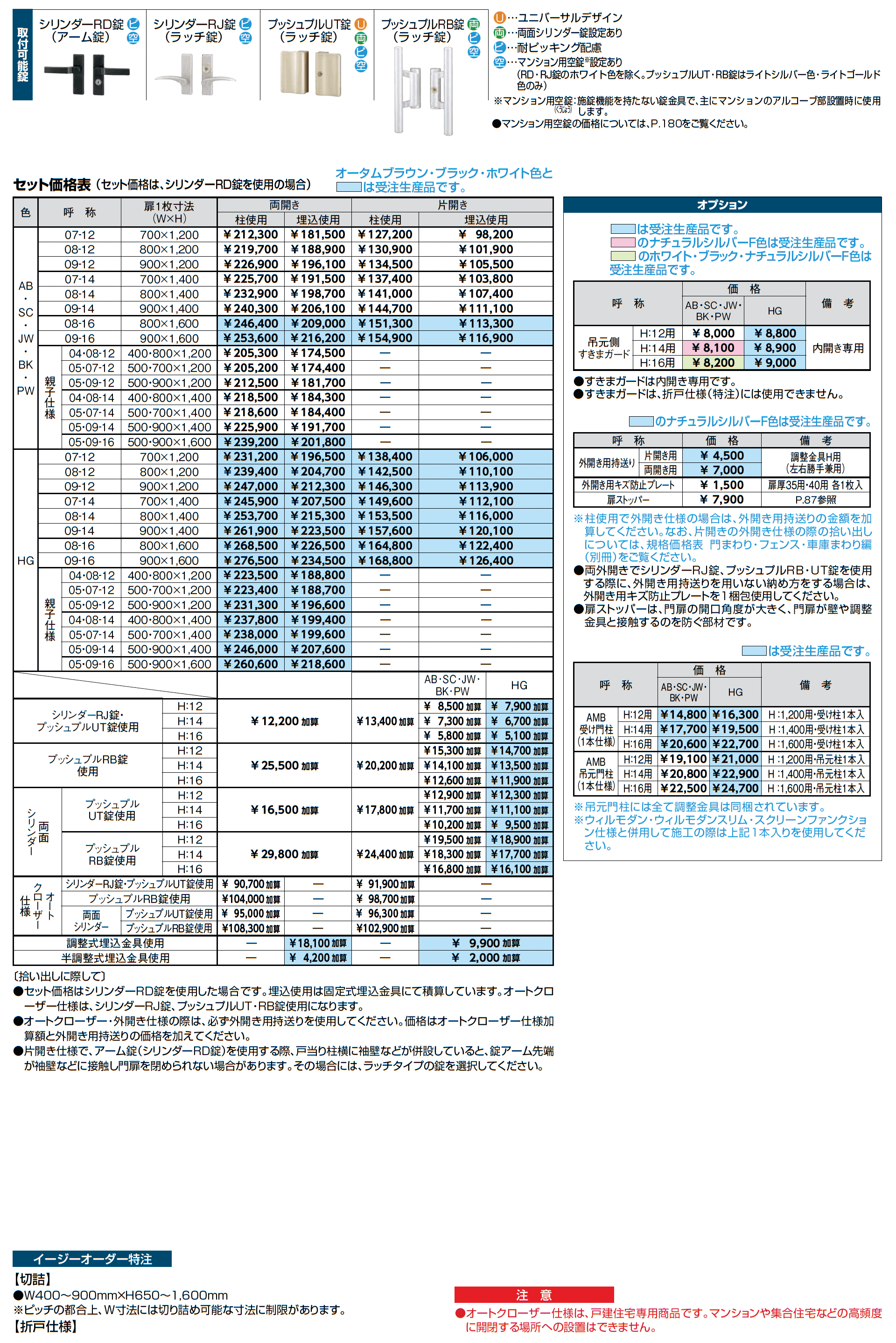 開き門扉AB TS2型_価格_2