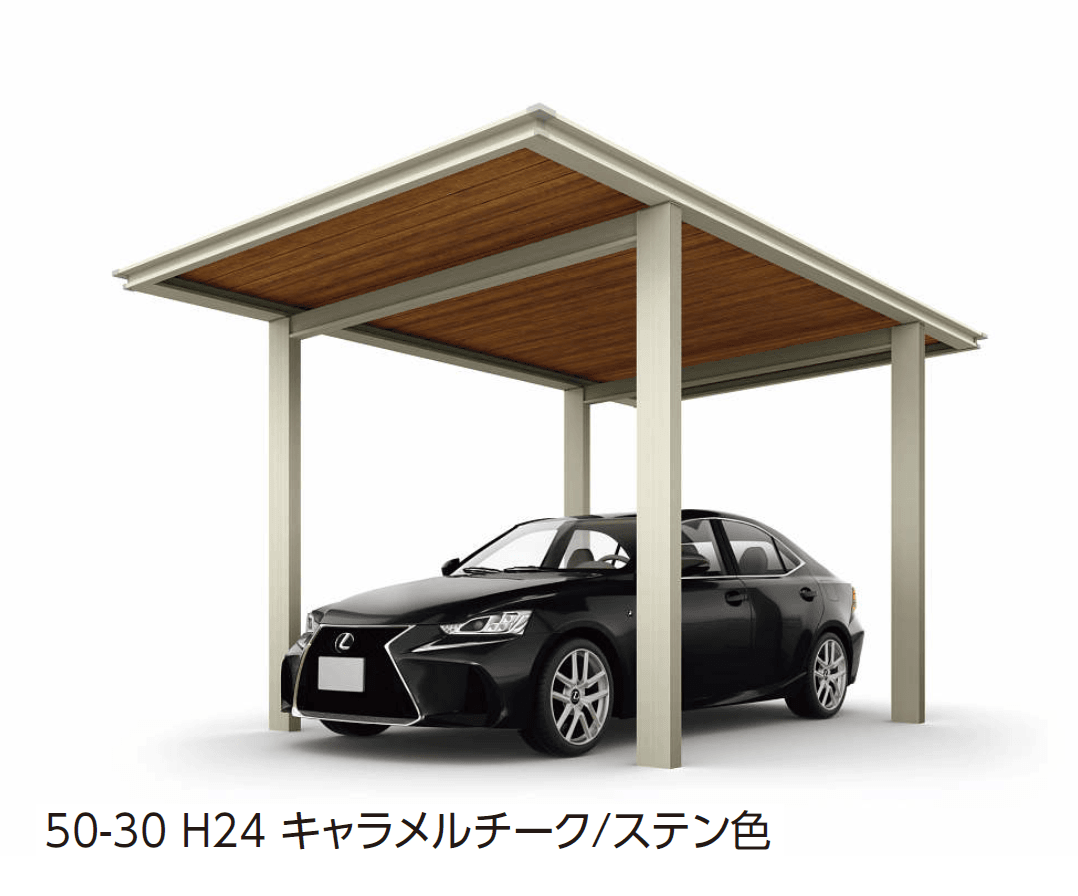 YKK APの「ルシアス カーポート 1500タイプ 1台用 単体セット/奥行連結セット【2024年版】」のサブ画像4
