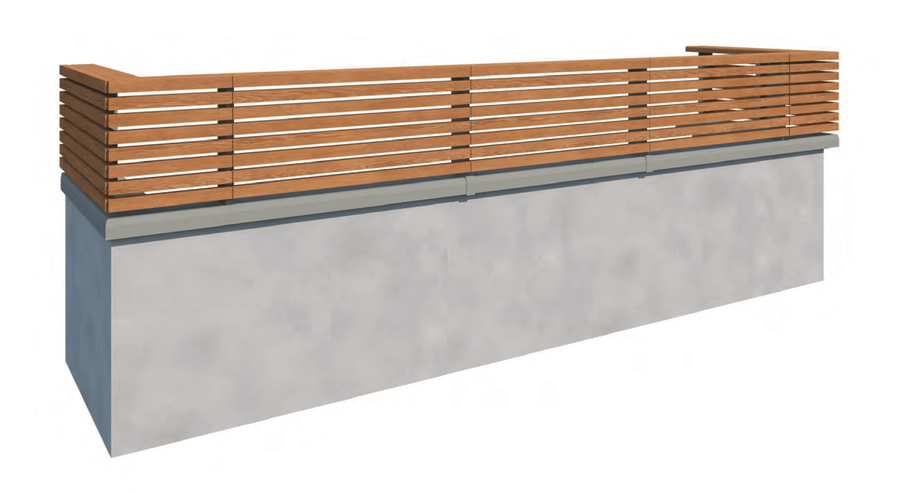 MINOの「笠木付彩木横格子手摺34H450タイプ AYM3404」のサブ画像2