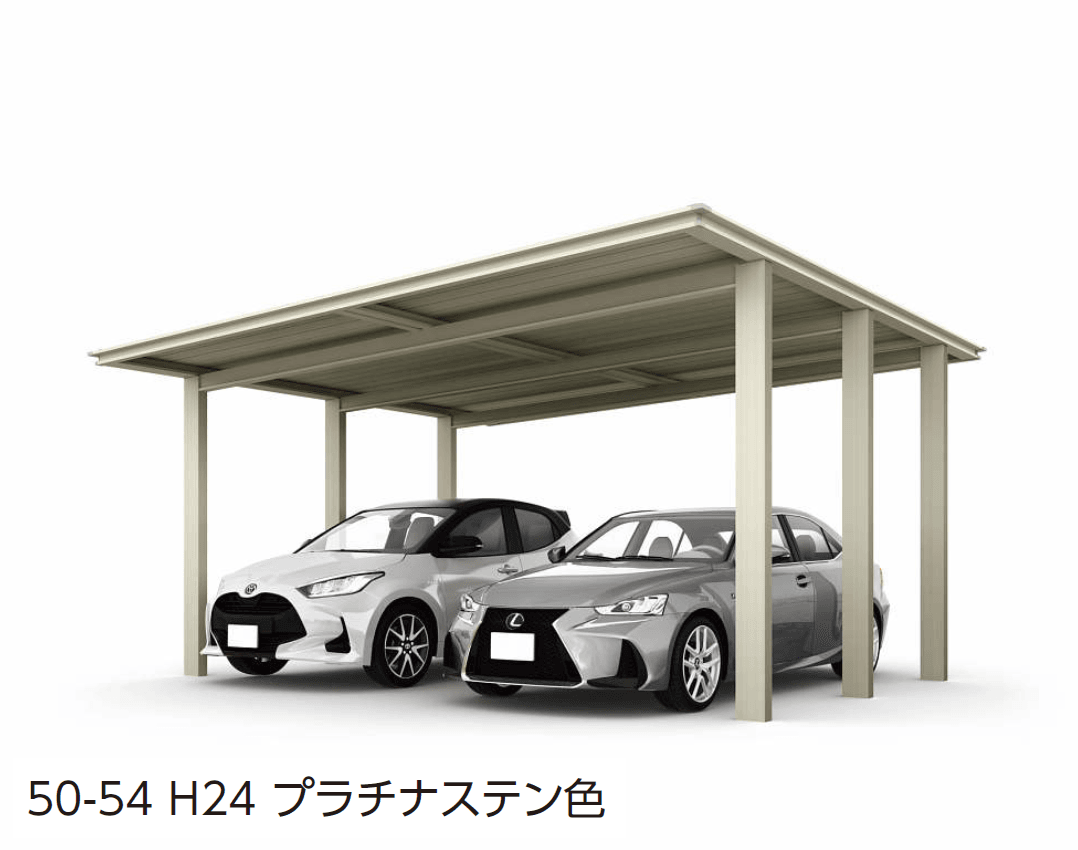 YKK APの「ルシアス カーポート 1500タイプ 2台用 単体セット/奥行連結セット【2024年版】」のサブ画像1