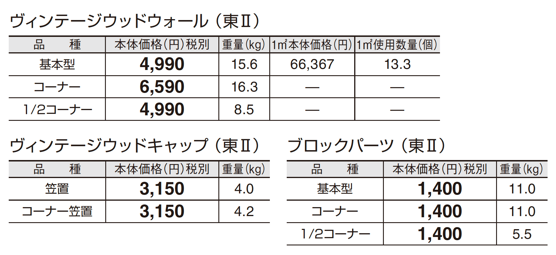 ヴィンテージウッドウォール_価格_2