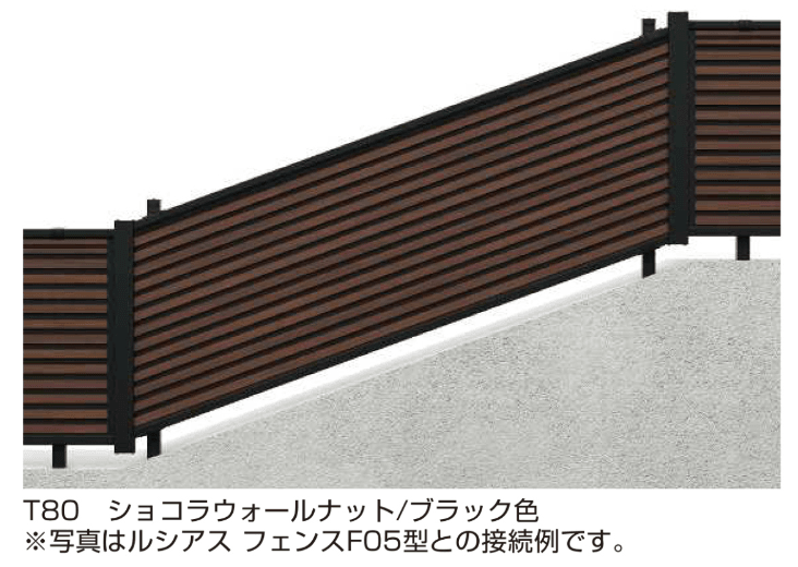 YKK APの「ルシアス フェンスF05K型 傾斜地用横ルーバー【2024年5月末まで】【2024年版】」