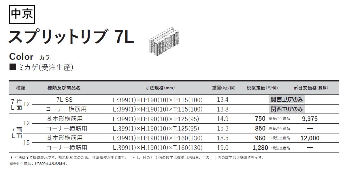 スプリットリブ 7L_価格_3