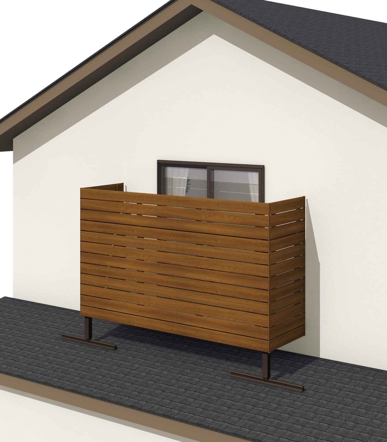 三協アルミの「オルネ(屋根置式 横格子(ハイパー格子))」