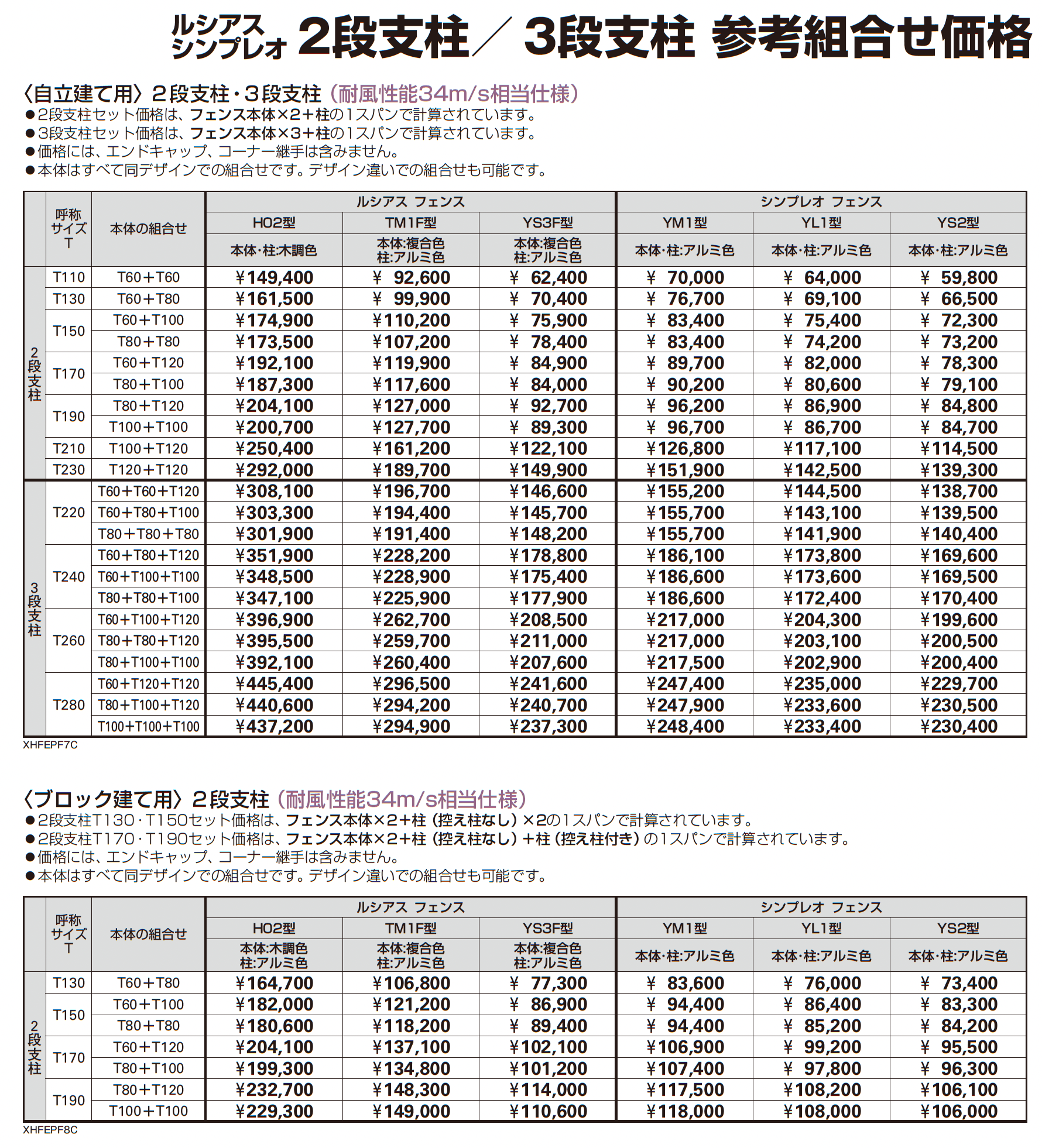 インセットデザイン〈自立建て用〉多段支柱_価格_2