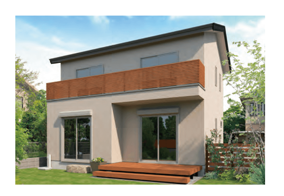 MINOの「笠木付彩木横格子手摺34H830タイプ【2024年版】」