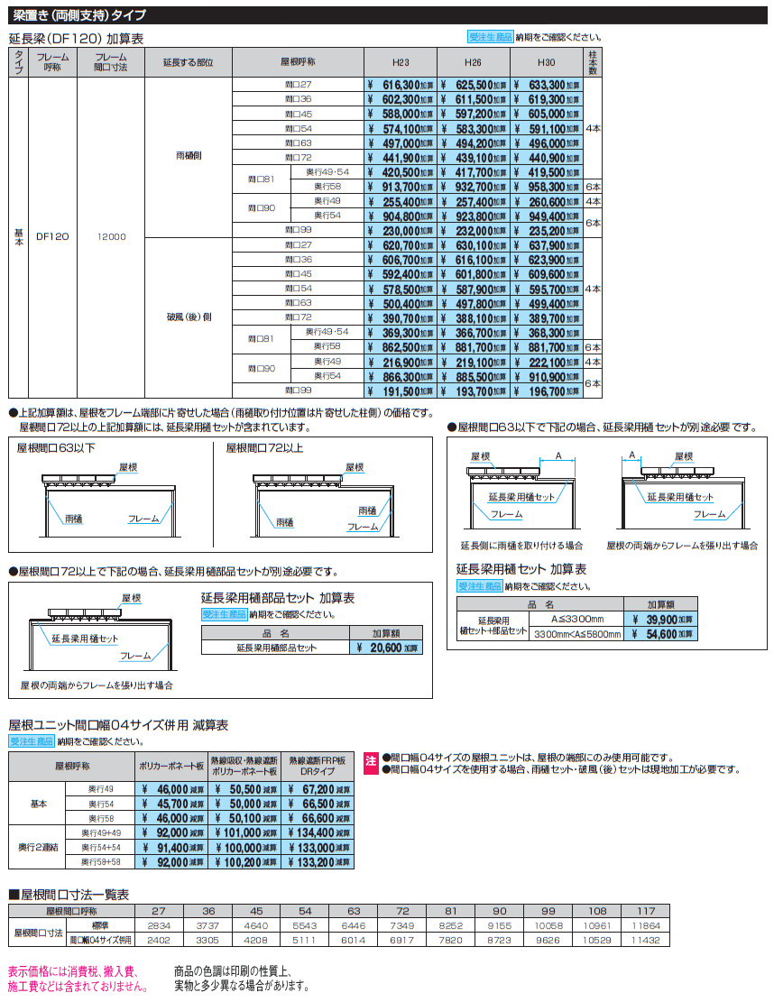 M.シェードⅡ 梁置きタイプ(両側支持タイプ)【2024年版】_価格_2
