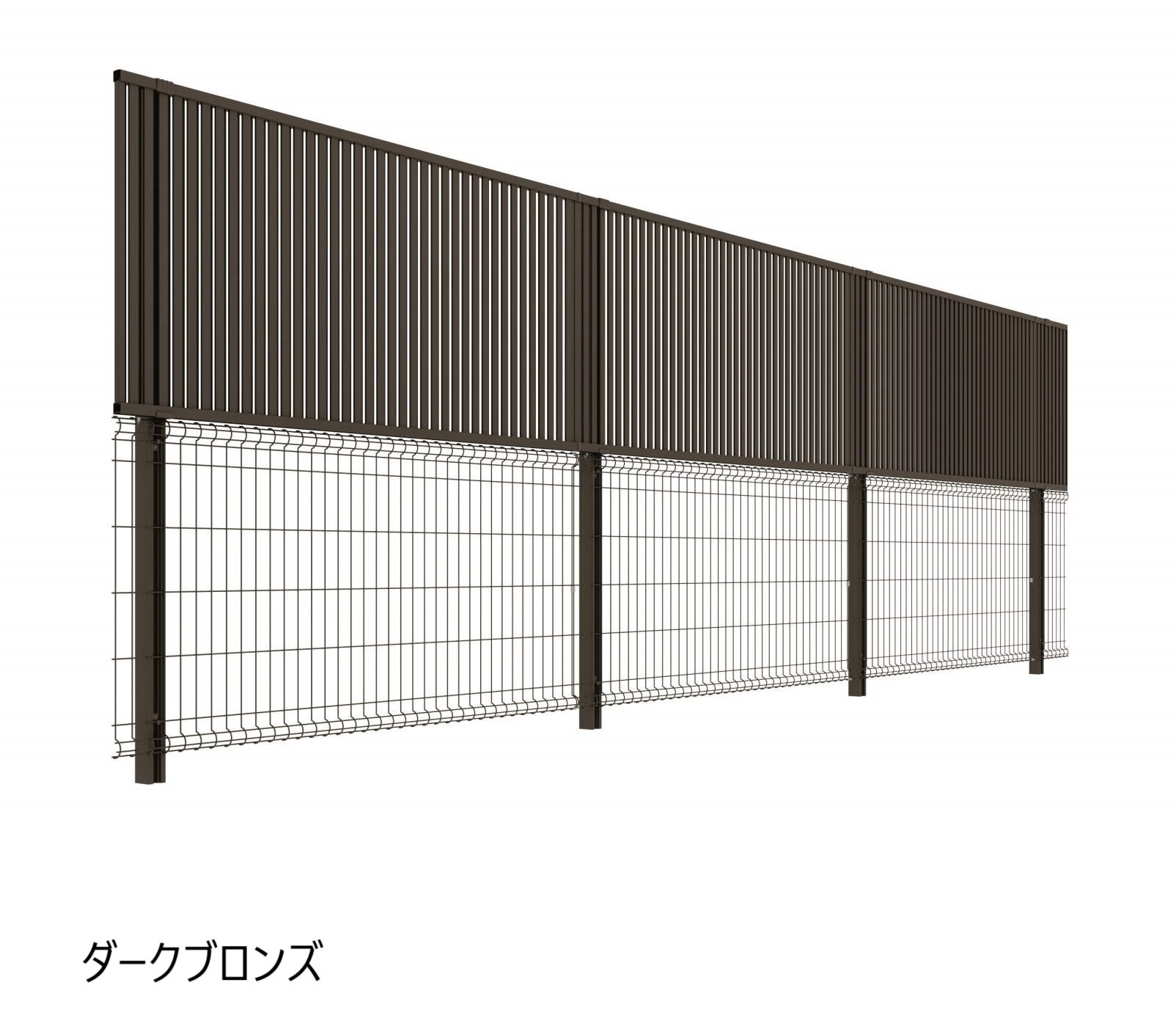 三協アルミの「ユメッシュプラス 上目隠しタイプ2型 たて目隠しルーバー フリー支柱タイプ」のサブ画像3
