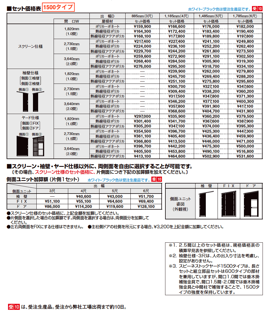 スピーネストックヤード 波板タイプ F型 関東間【2023年版】_価格_1