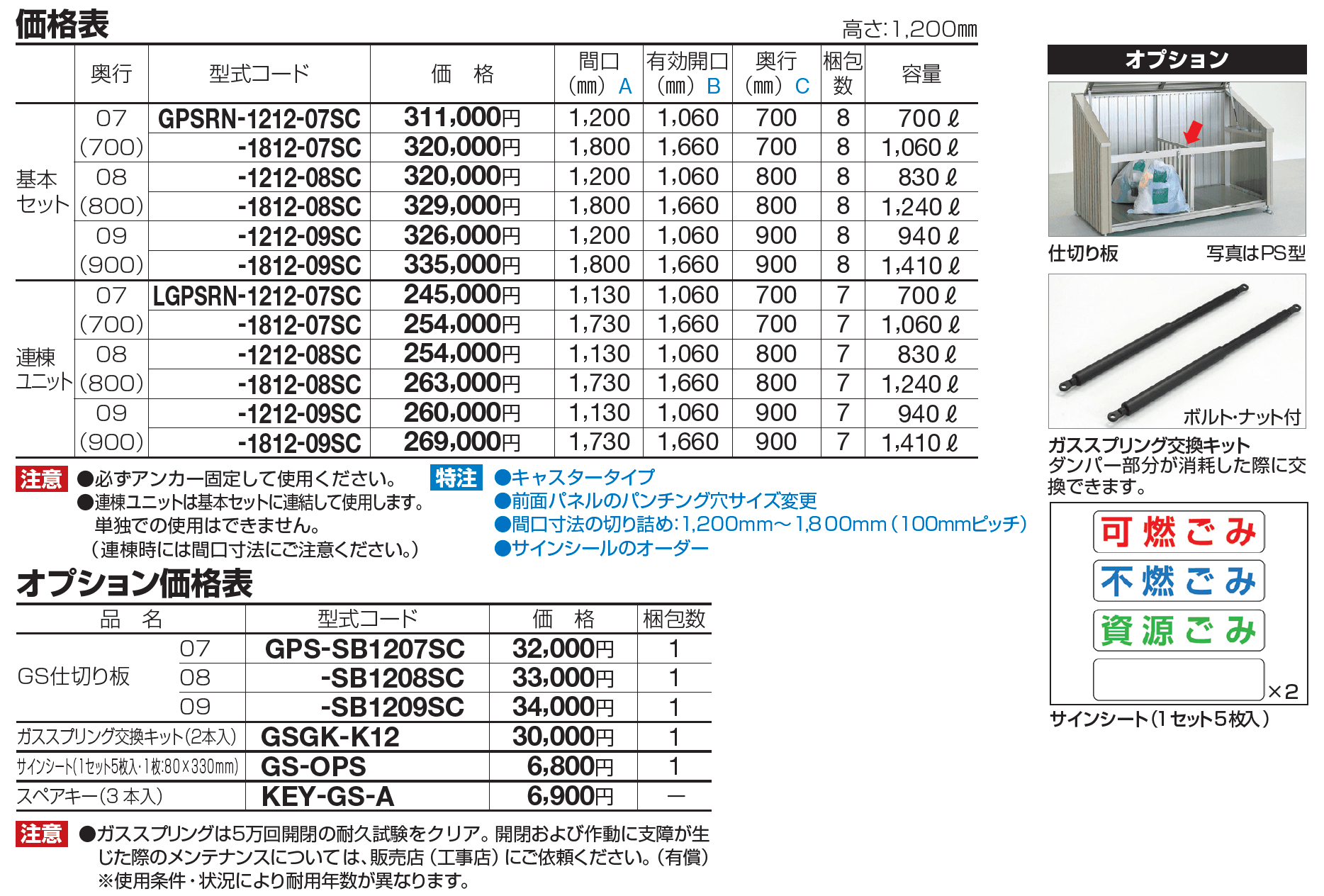 ゴミストッカー ® PSR型【2023年版】_価格_1