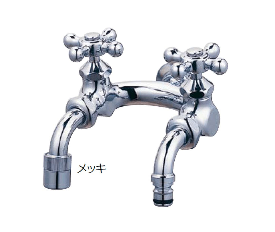 オンリーワンクラブの「U型二口庭水栓【2024年版】」のサブ画像1