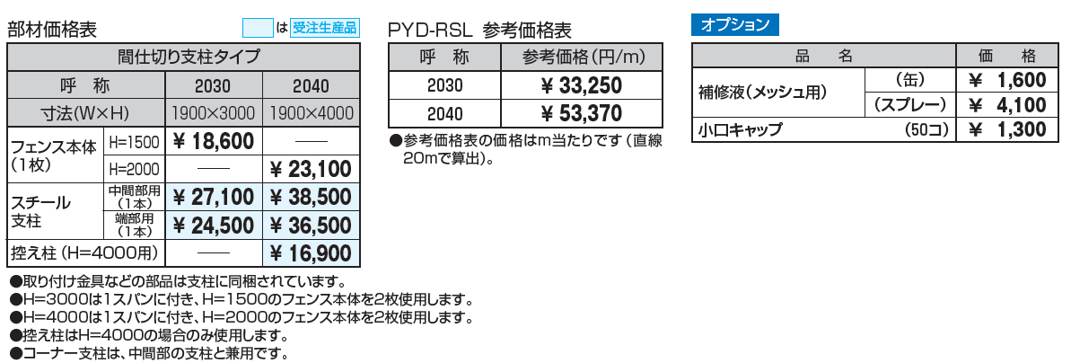 ユメッシュR型フェンス 高尺タイプ_価格_1