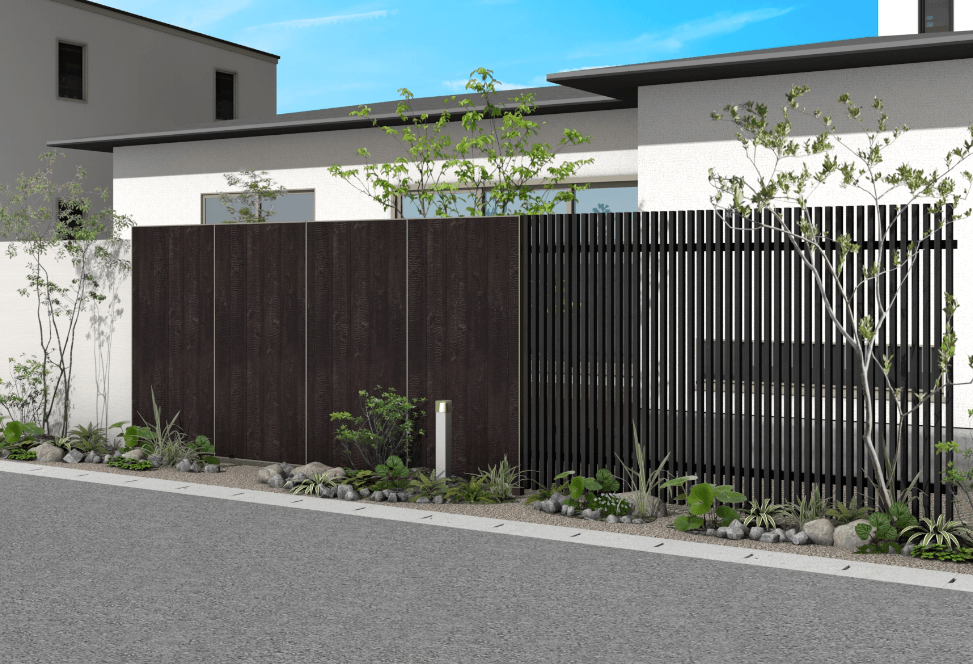 タカショーの「エバーアートボード®フェンス6型セット」