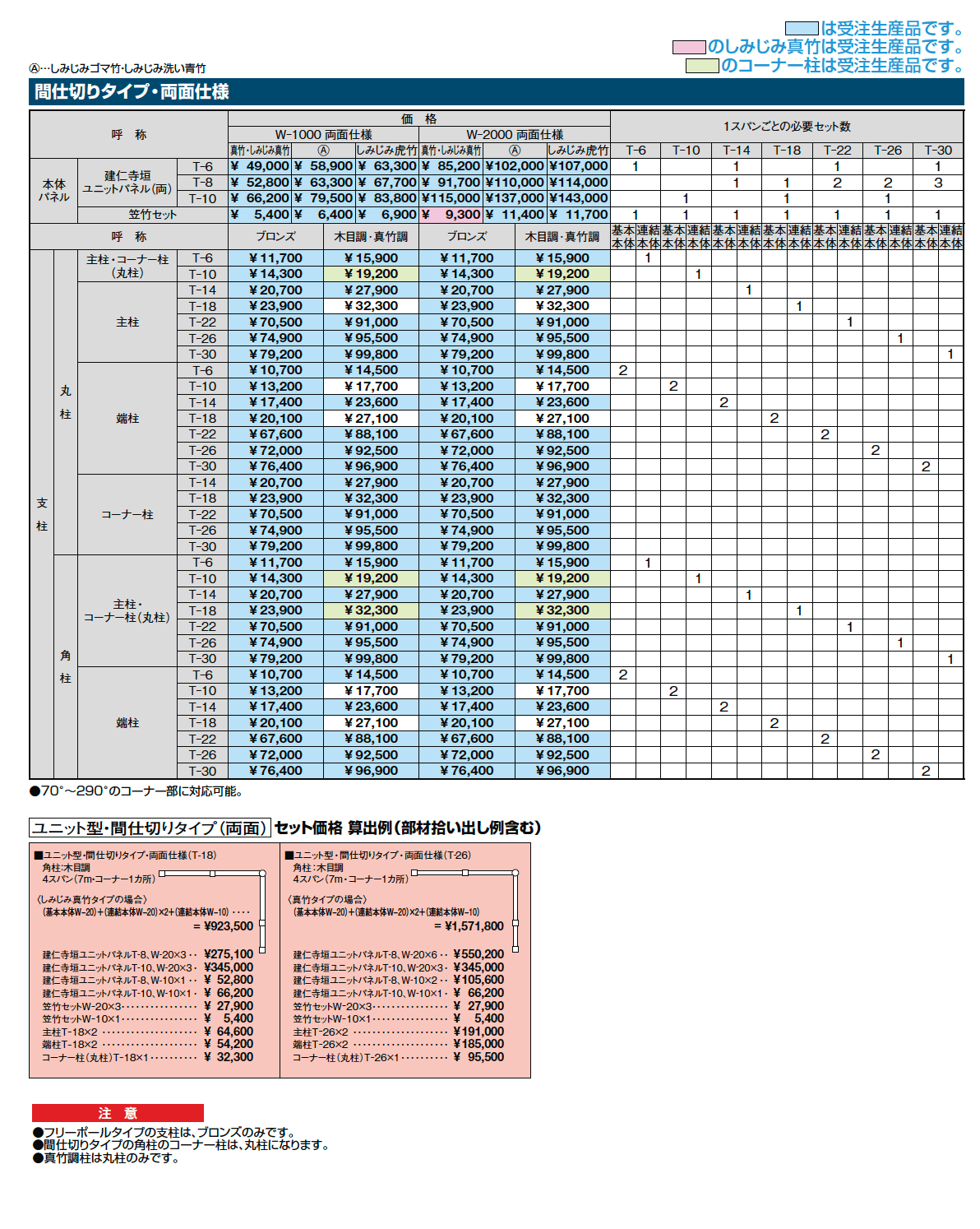 京香・建仁寺垣(けんにんじがき)ユニット型【2024年版】_価格_3