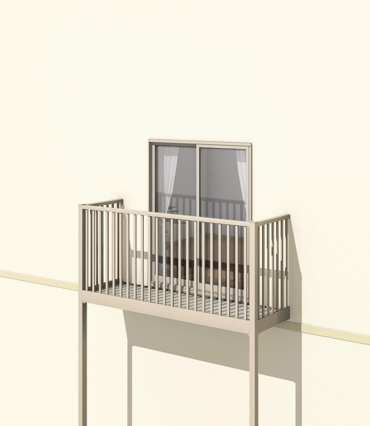 三協アルミの「オルネ(柱建て式 たて太格子(セーフティー格子))」