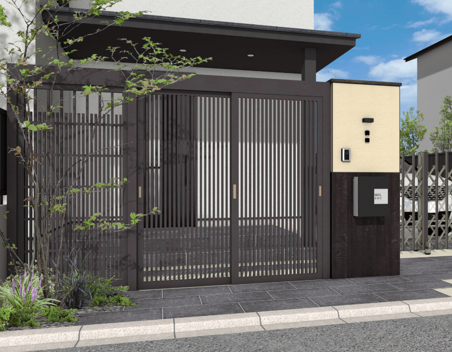 タカショーの「京町家シリーズ 格子」