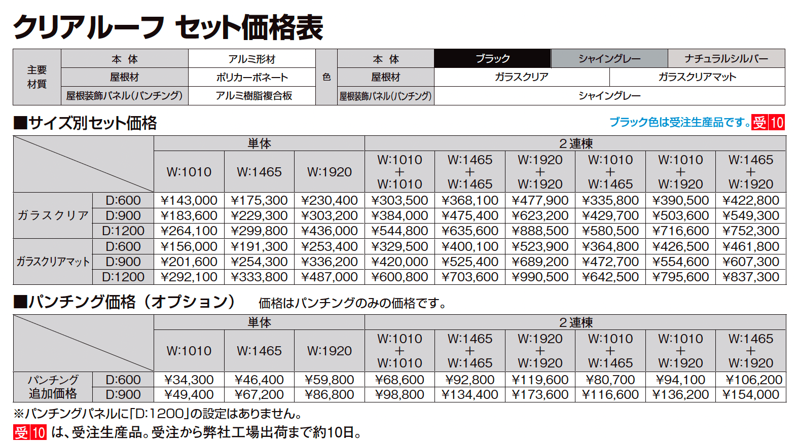 クリアルーフ_価格_1