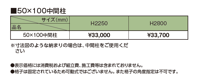 ホームヤードルーフ®︎システム 中間柱【2024年版】_価格_1
