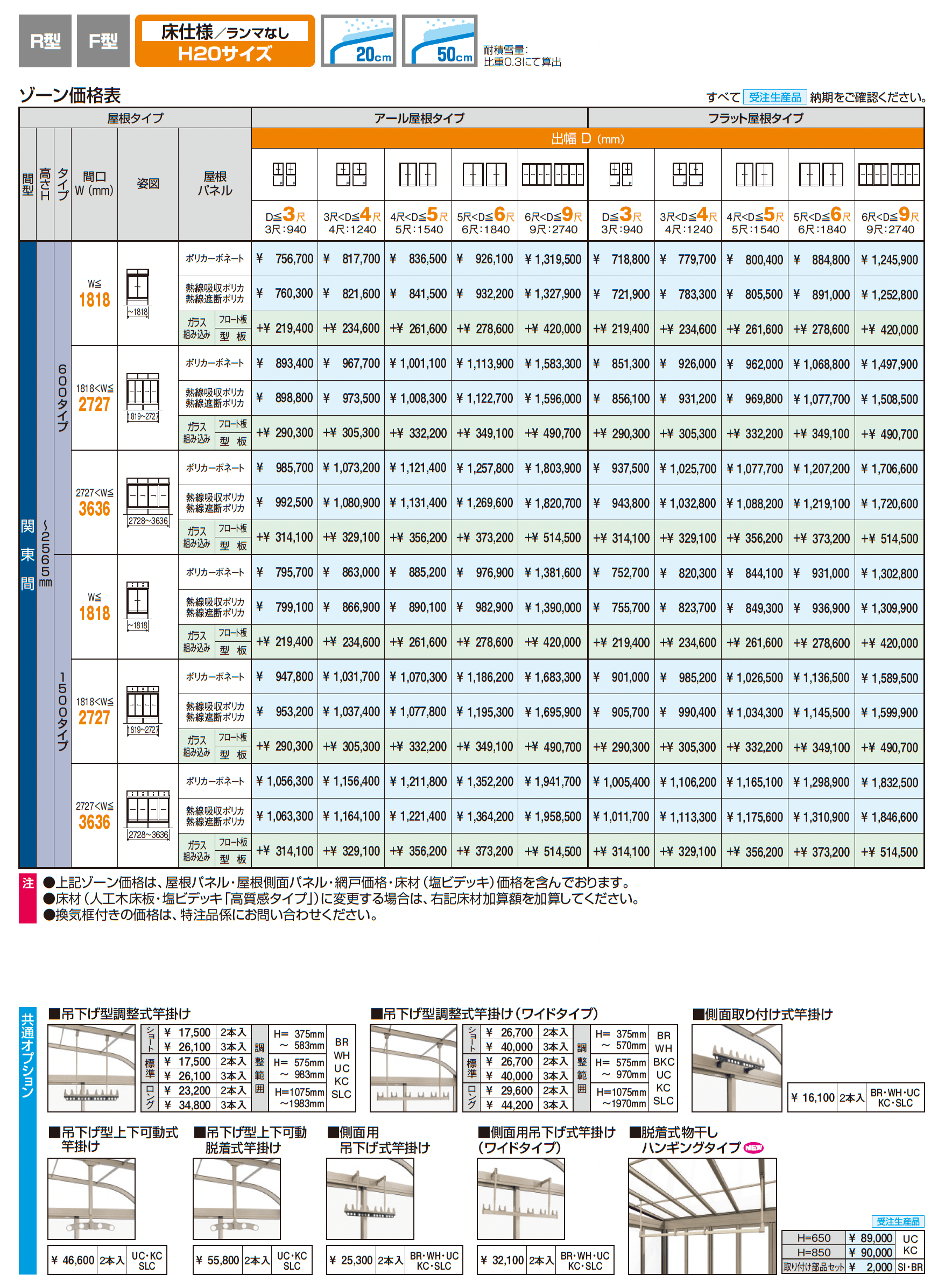 晴れもようwith特注品(床仕様/ランマなし H20サイズ)_価格_1