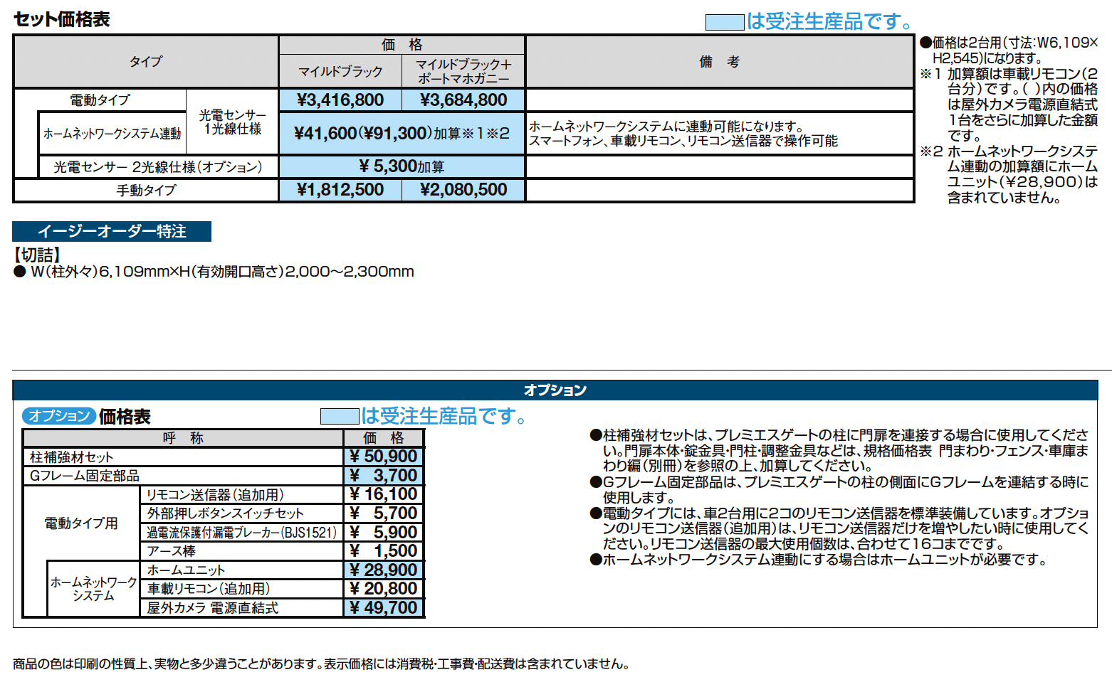 プレミエスゲート ワイド CA型【2024年版】_価格_1