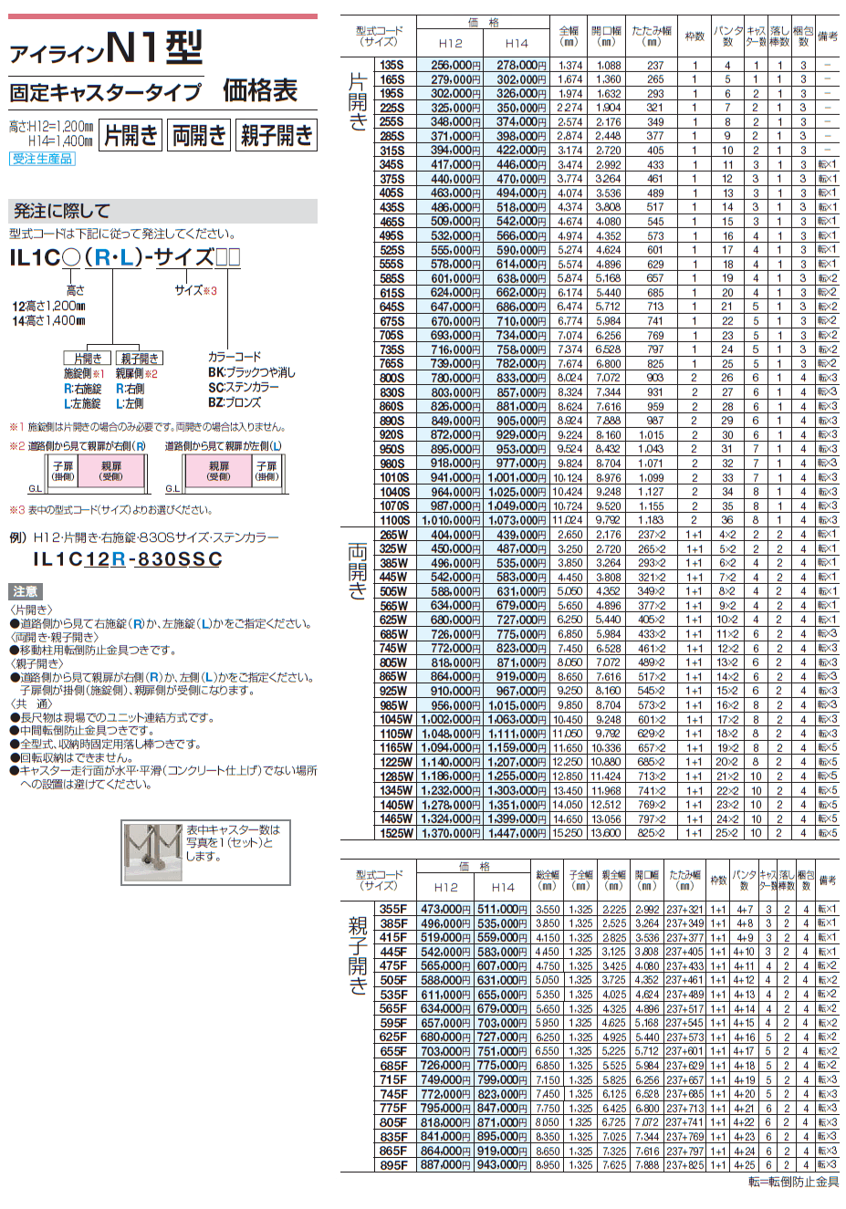 アイラインN1型 フラットレールタイプ /固定キャスタータイプ /自在キャスタータイプ【2024年版】_価格_2